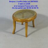 Caned foot stool, 1910 by Mundus, - FUßSCHEMEL