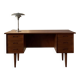Vintage double-sided Danish teak desk