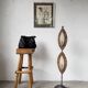 Lampadaire bronze et corde 1970