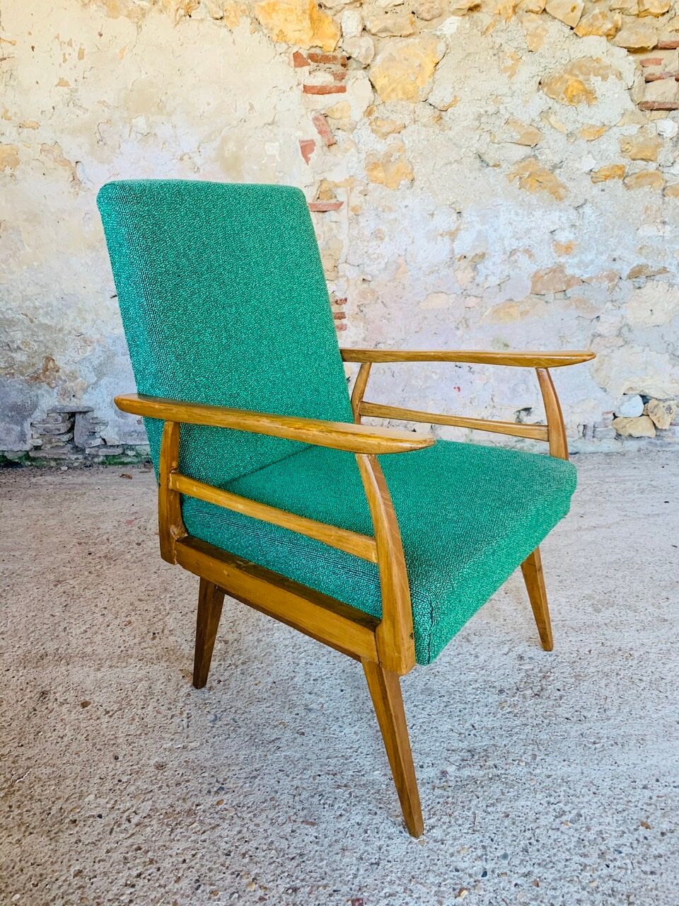 Vintage armchair in Scandinavian style circa 60