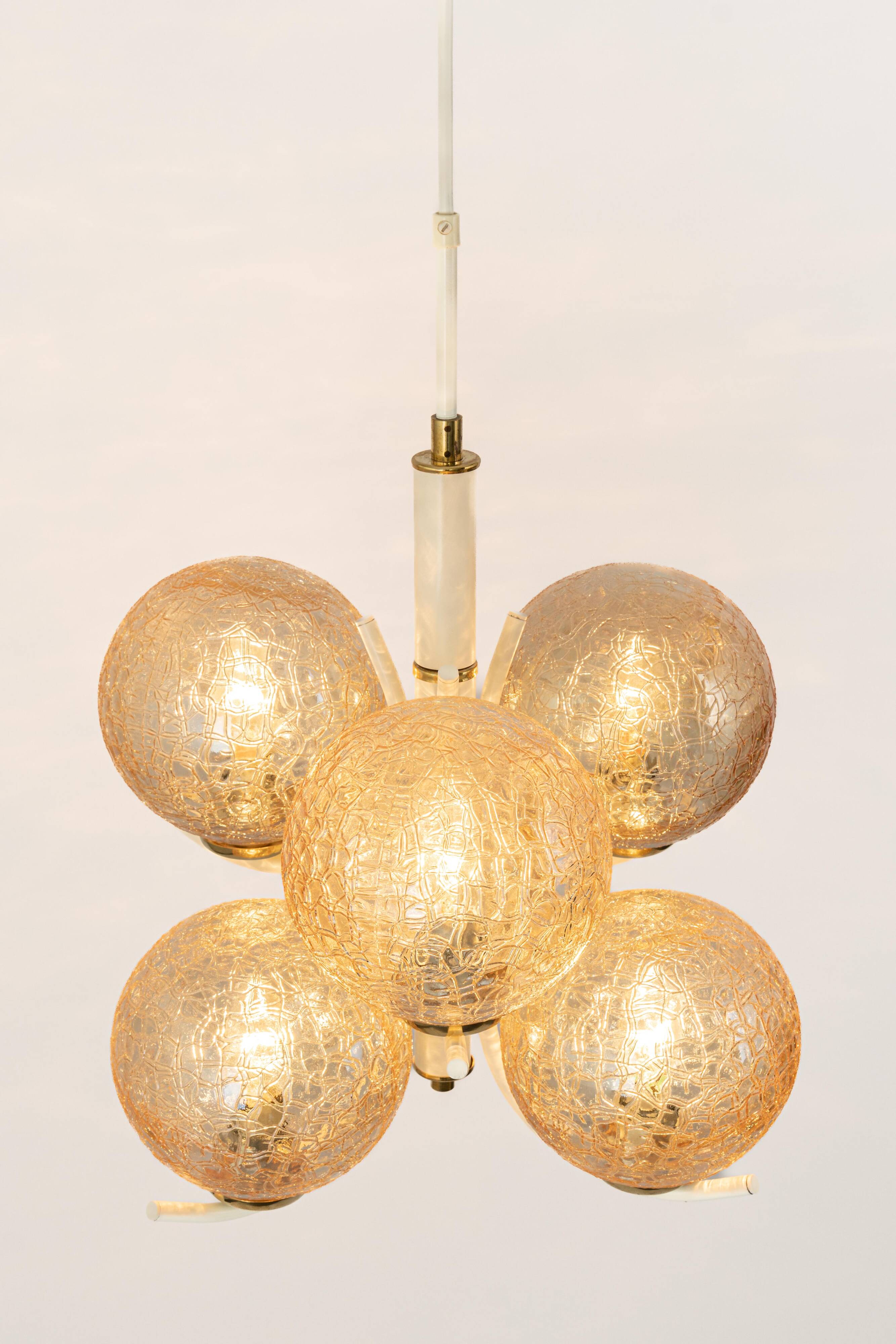Six-armed chandelier by Richard Essig, Germany, 1960s.
