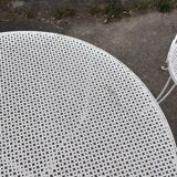 Old wrought iron garden furniture