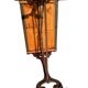 Antique French bistro table in cast iron and marble, 1900s.