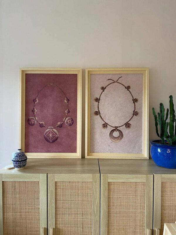 Tableau contemporain ''Collier Berbère 1'', 2023