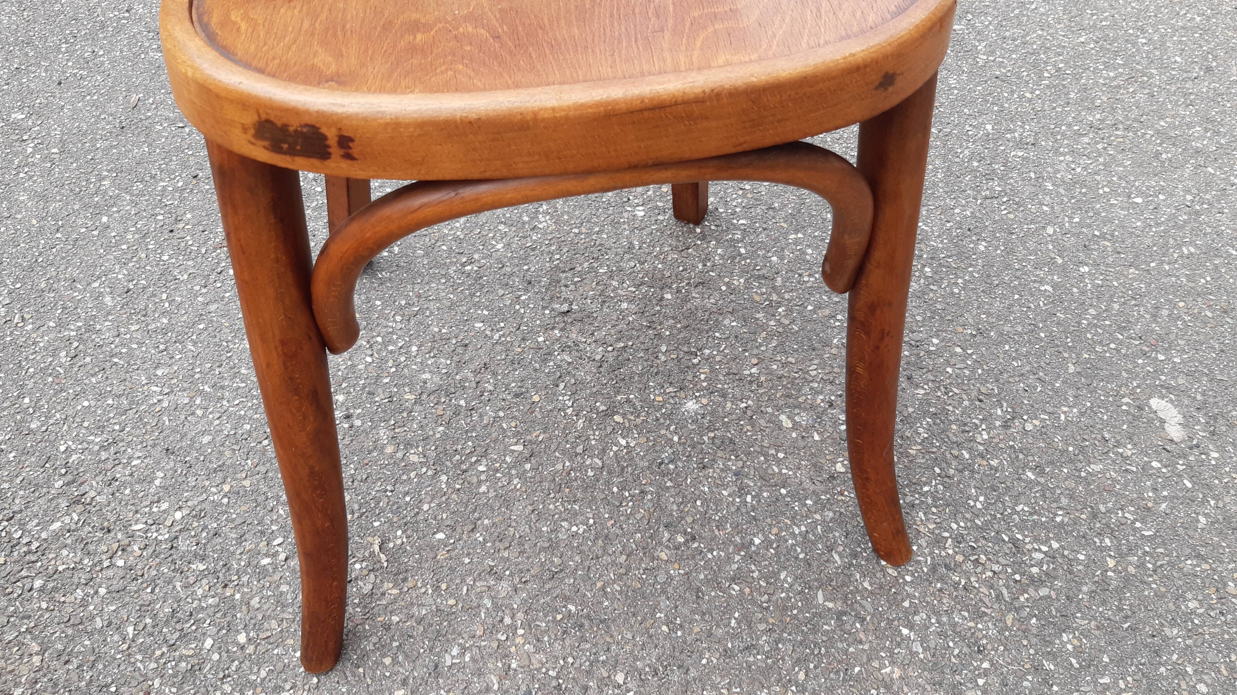 Set of 4 mismatched bistro chairs