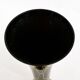 Black cornet vase with graphic decoration, 1950s