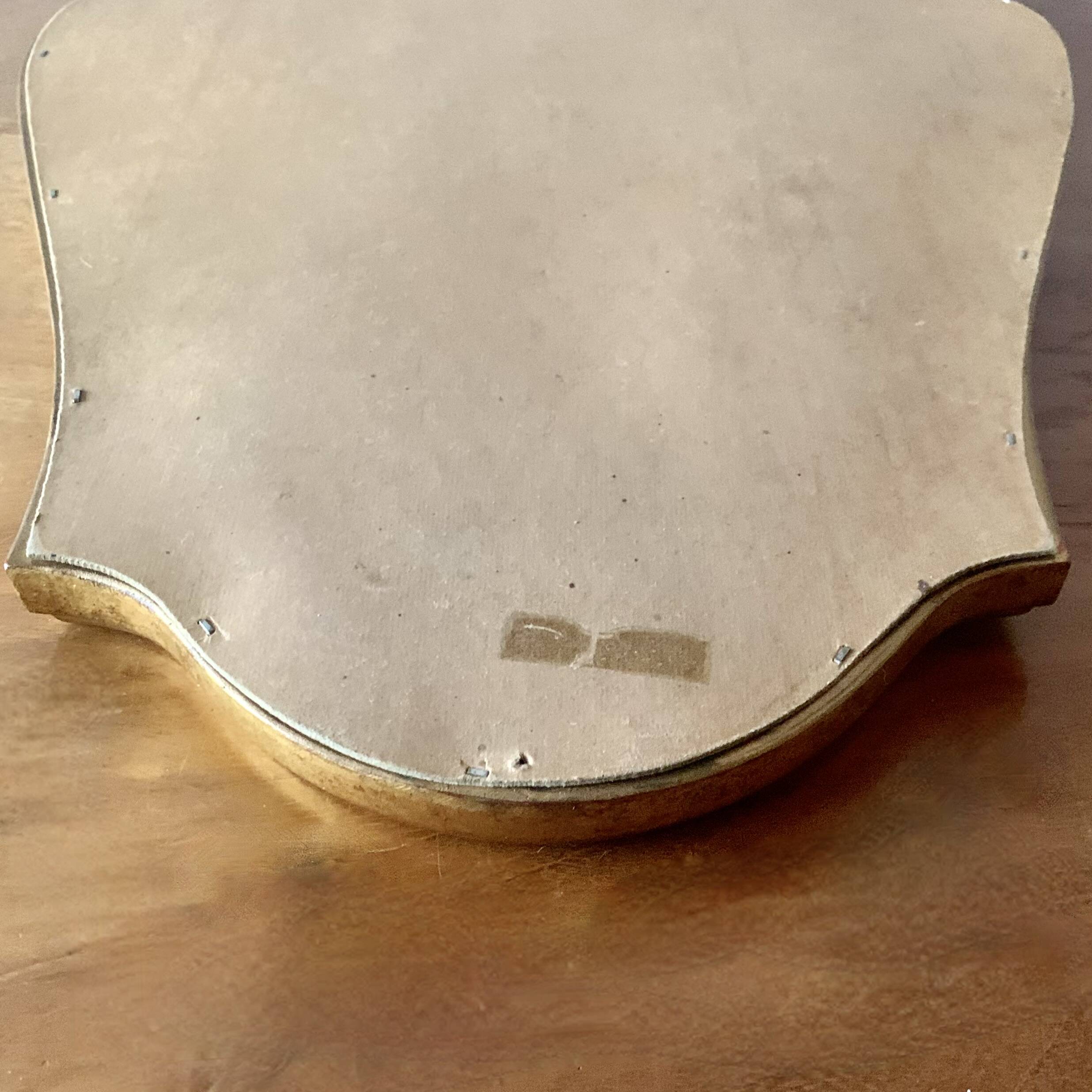 Vintage wall mirror in golden resin - rococo style