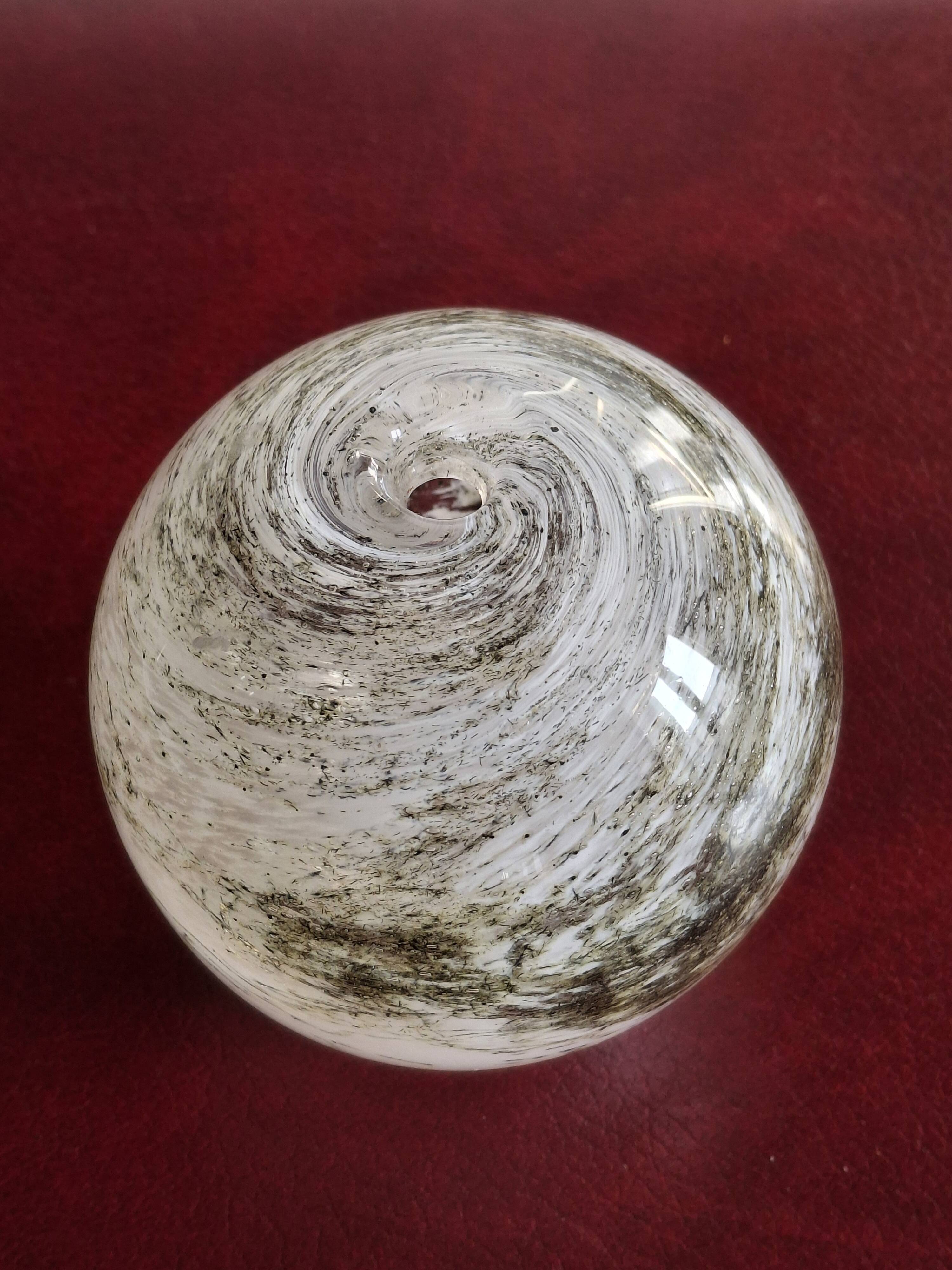 Yonel Faure signed blown glass soliflore vase