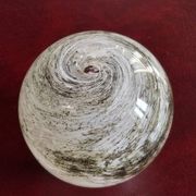Vase boule soliflore en verre soufflé Yonel Faure signé