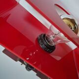 Vintage red disco wall light 1970 Jocelyne Trocmé