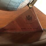World globe in vintage sheet metal of English origin