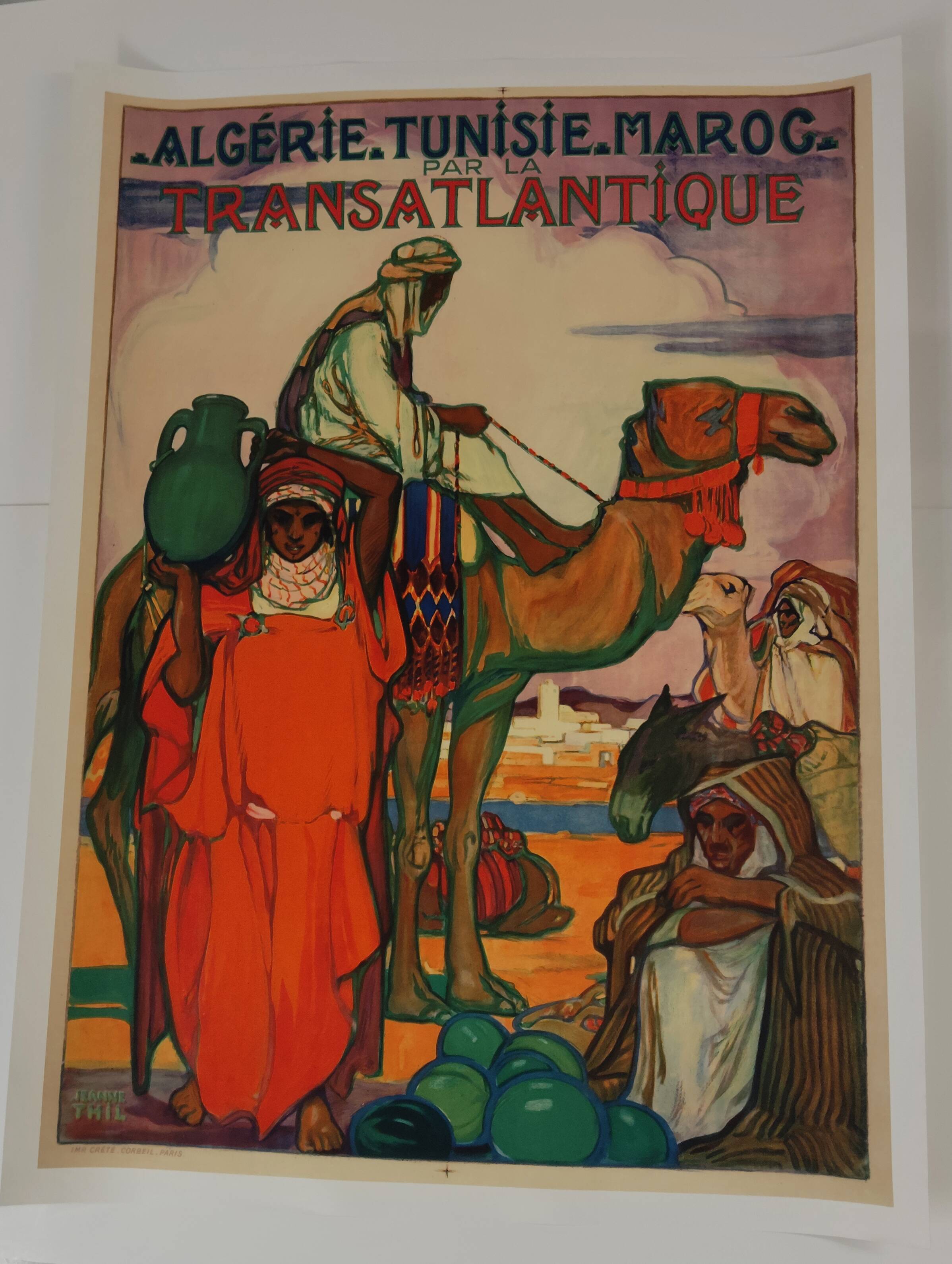 Transatlantic Poster Algeria, Tunisia, Morocco