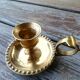 Lot of 3 brass candlesticks