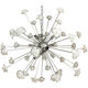 White flowers murano glass sputnik chandelier
