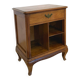 Antique Italian bedside table in solid walnut, 1920s/1930s