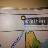 Educational wall map