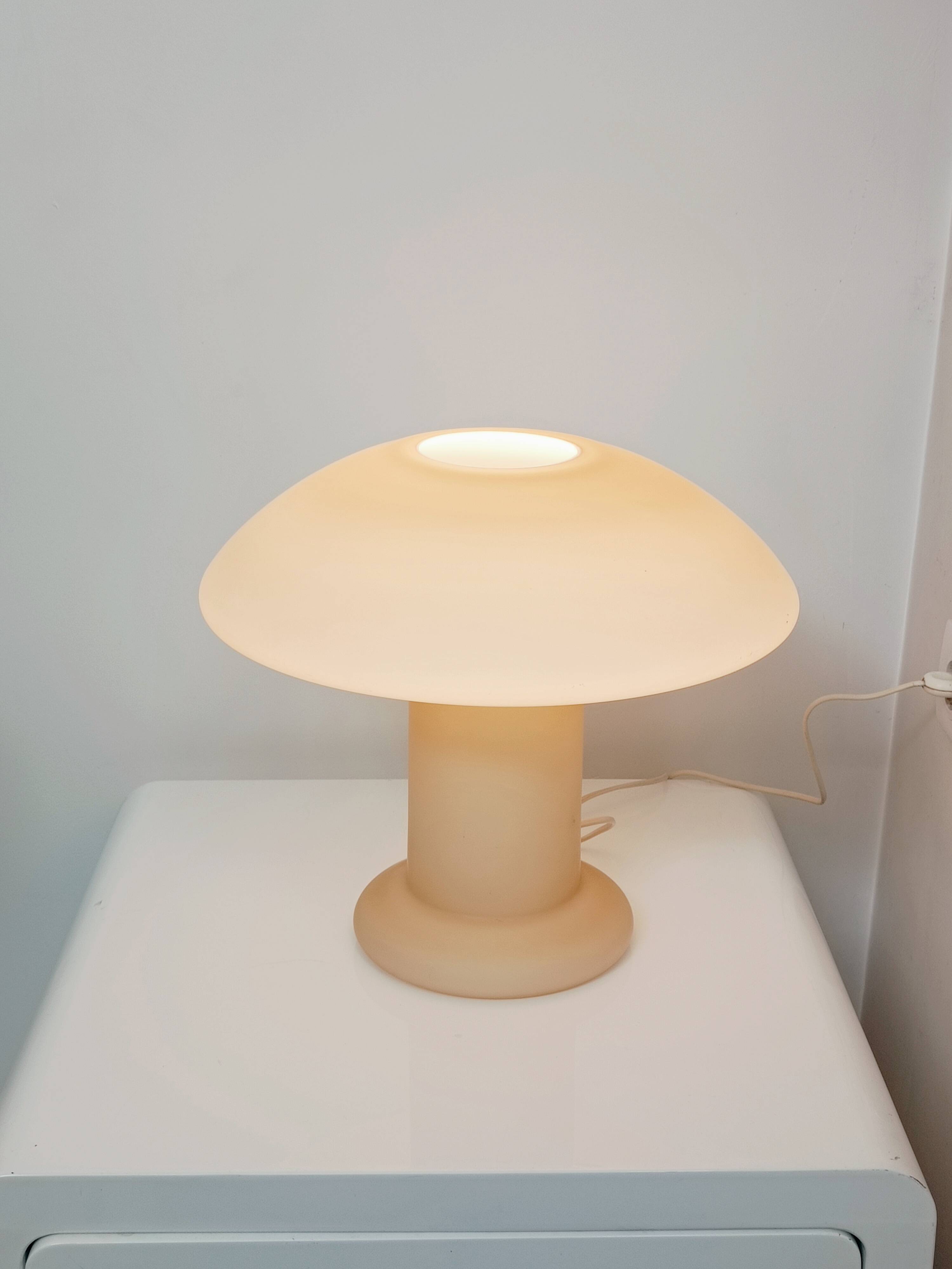 Lampe champignon par Hustadt Leuchten 1970s Grand modèle