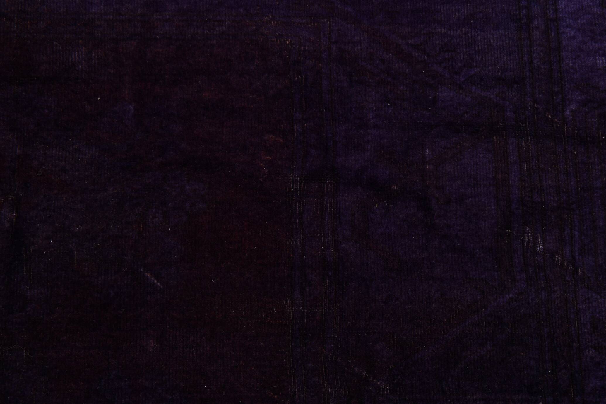 7x10 Dark Purple Turkish Vintage Rug, 215x292 Cm