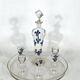 Italian Art Nouveau glass liquor set from 1920s