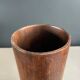 Vintage wooden plant pot
