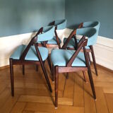 Chairs, model 31, designed by Kai Kristiansen for Schou Andersen 1960