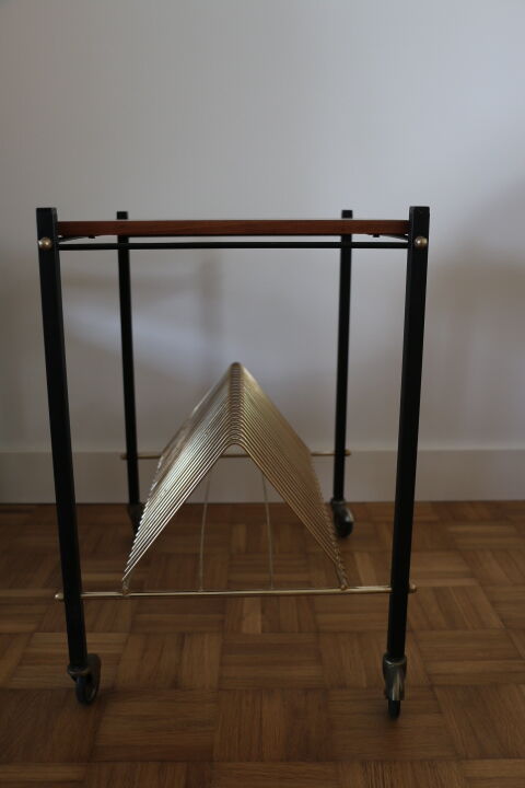 Meuble vinyle métal et bois