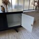 60s brutalist black sideboard