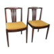 Danish Modern Slat Back Dining Chairs in Rosewood, Set of 2