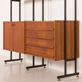 Italian vintage free standing wall unit or room divider by IMB , 1970s