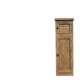 Bonnetiere / armoire étroite ancienne en chêne massif brut