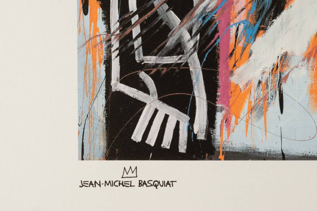 Jean-Michel Basquiat. Numbered colour silkscreen. 1990s.