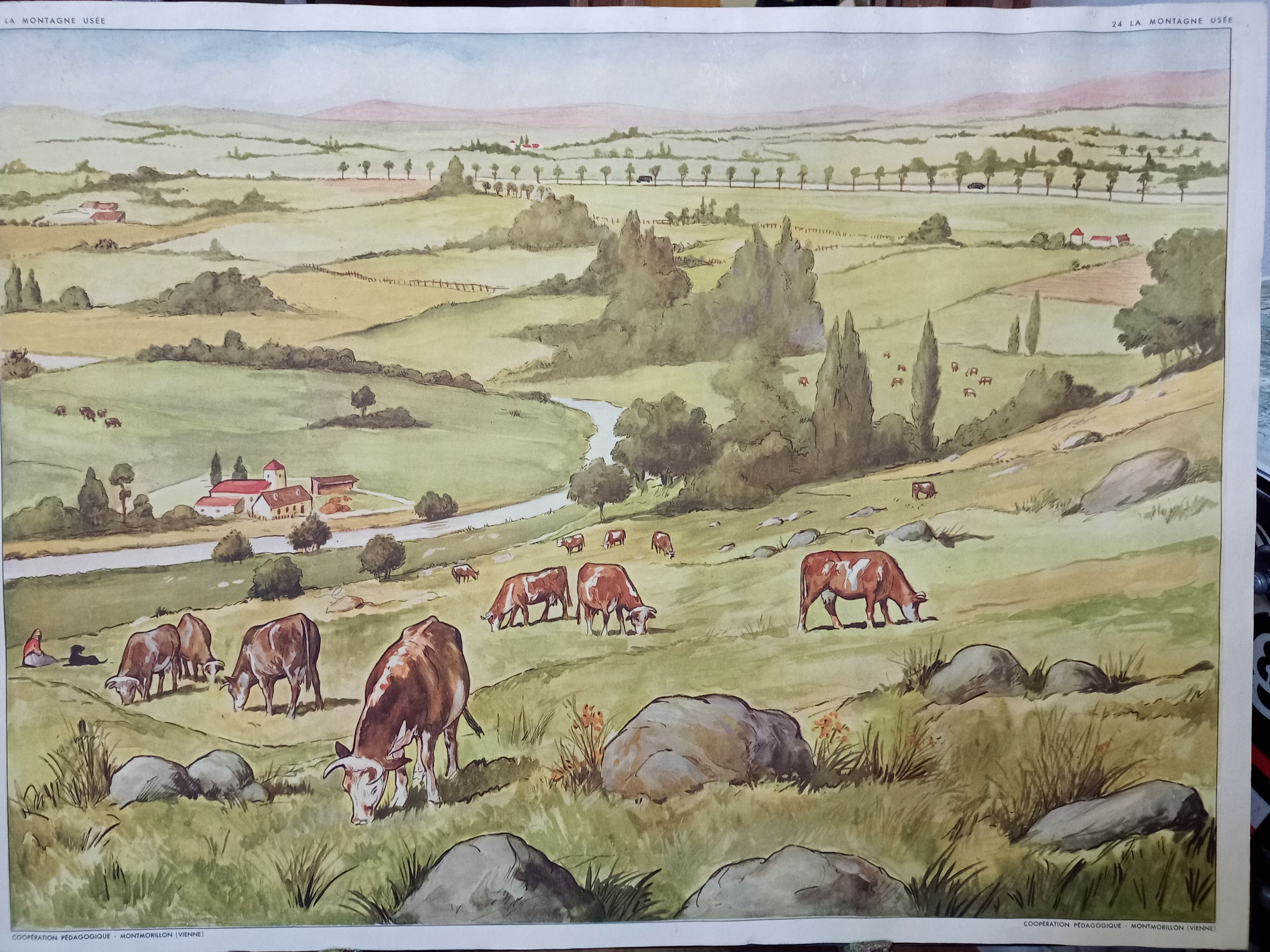 School poster Rossignol 23 The glacier 24 The worn mountain