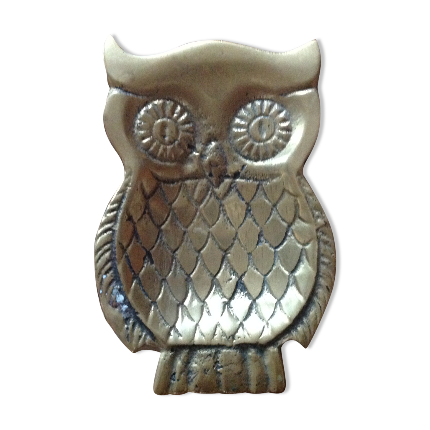 "Owl" trinket bowl in brass