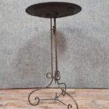 Cast iron pedestal table Napoleon III period around 1850