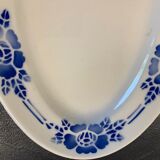 Raviers in pair blue floral pattern