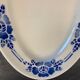Paire de raviers motif floral bleu