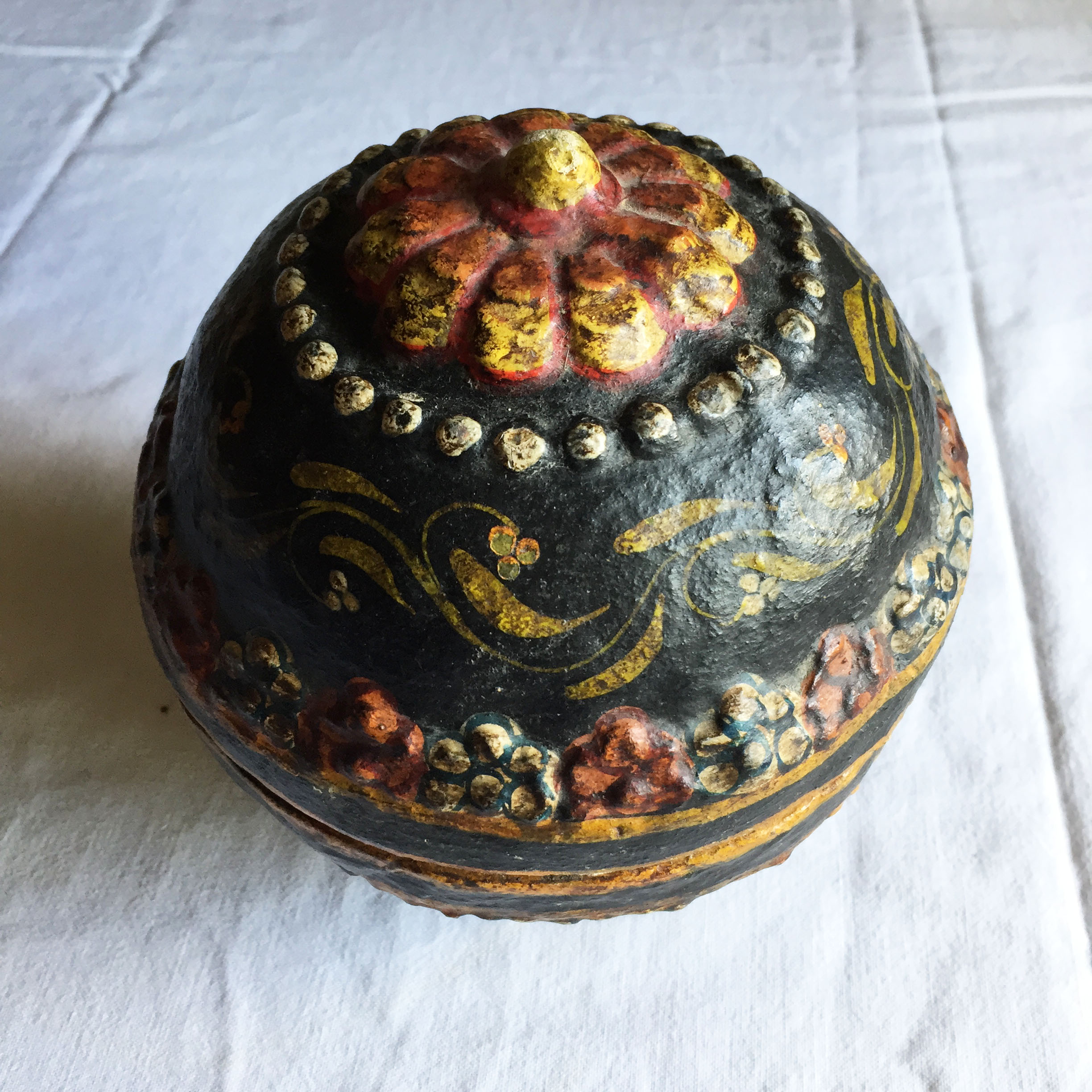 Handmade papier-mâché box
