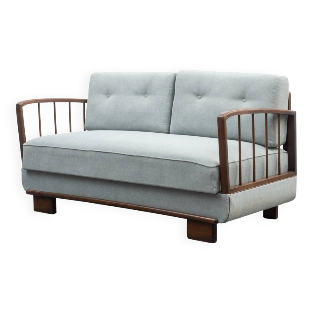 Sofa / daybed, two places, vintage, restored Selency