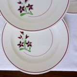 4 vintage flat plates from the Salins factory 210636