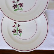 4 vintage flat plates from the Salins factory 210636