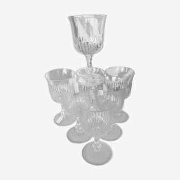 Lot de 7 verres à pieds