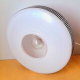 Silkscreened glass pendant light, 1950.