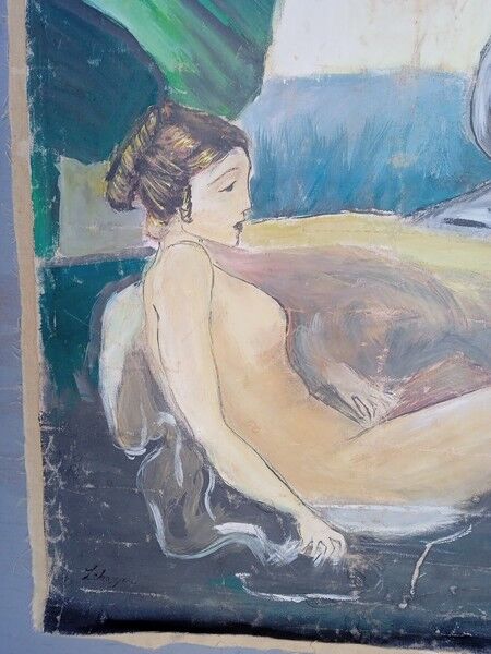 Lebasque painting on canvas early XXth