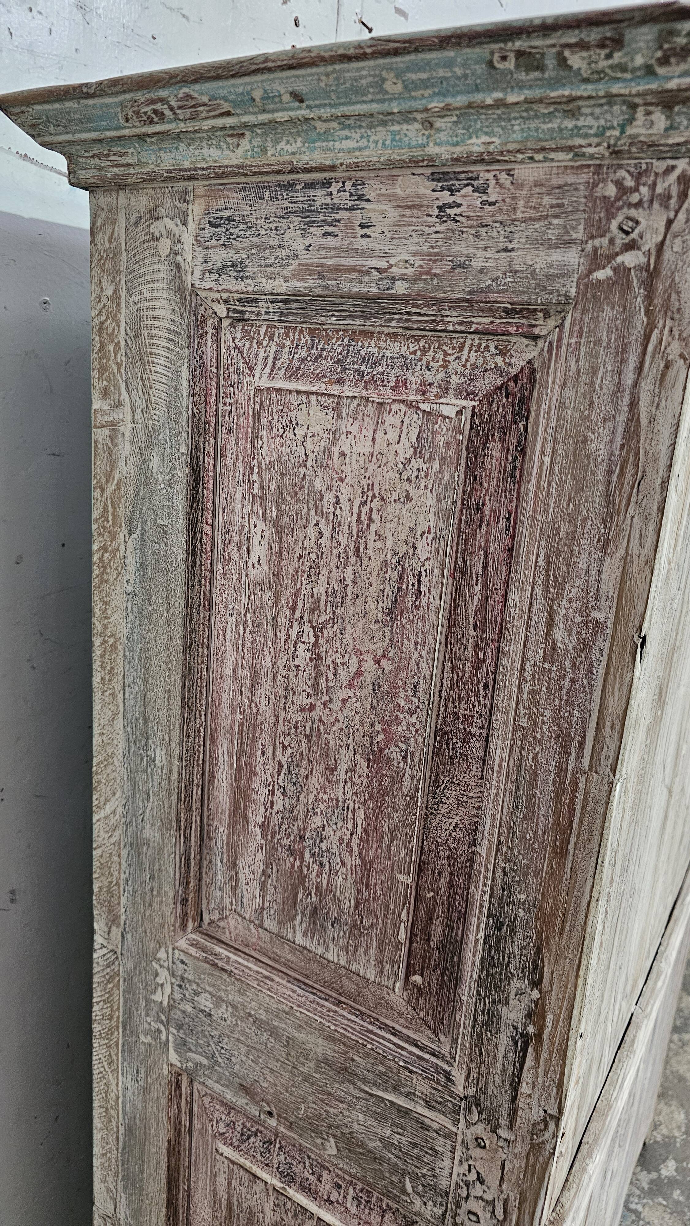 Antique Shekhawati cabinet in Burmese teak