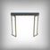 Smoked glass hexagonal console – 1970