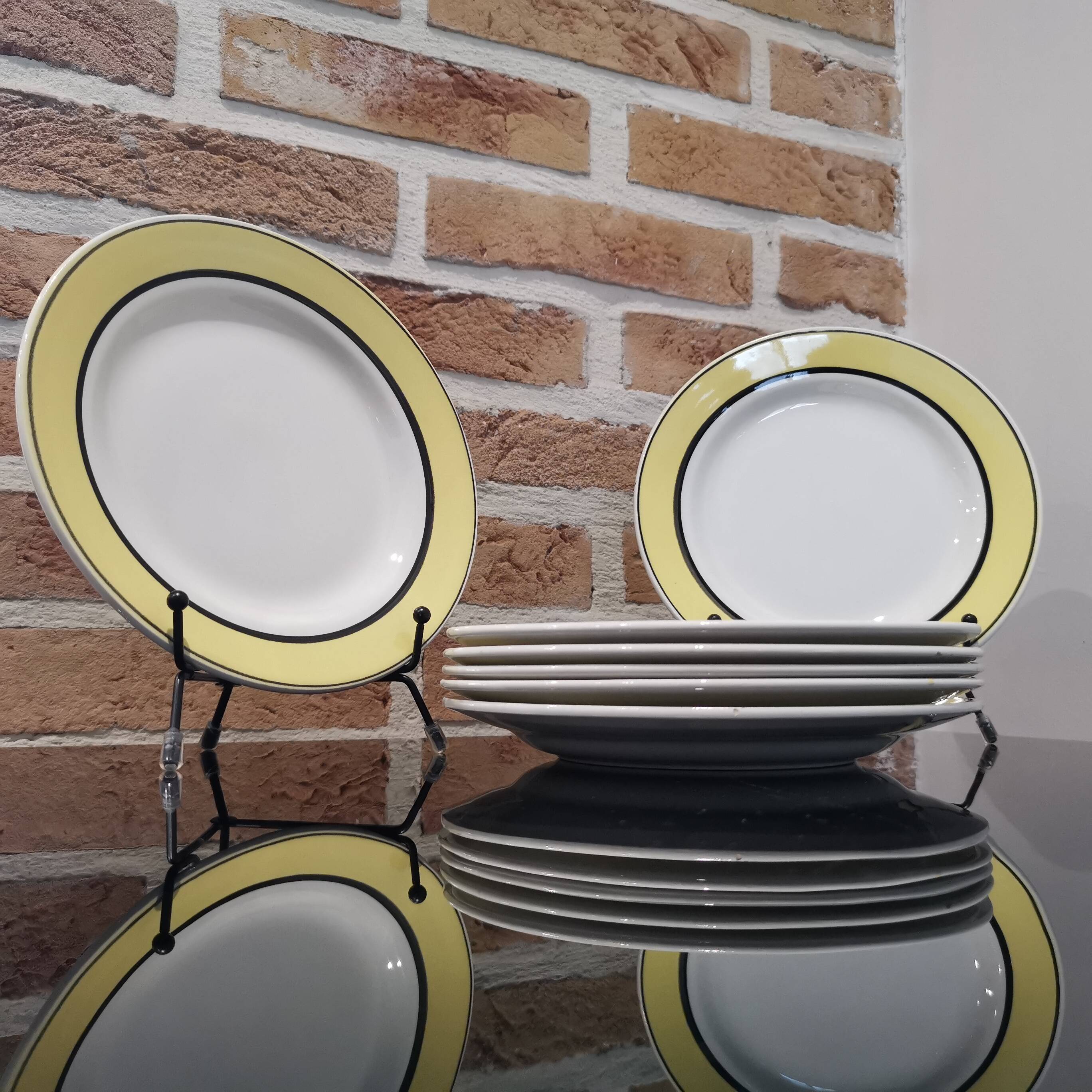 Assiettes à dessert en porcelaine italienne | Selency