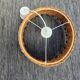 Vintage 60's wicker pendant light