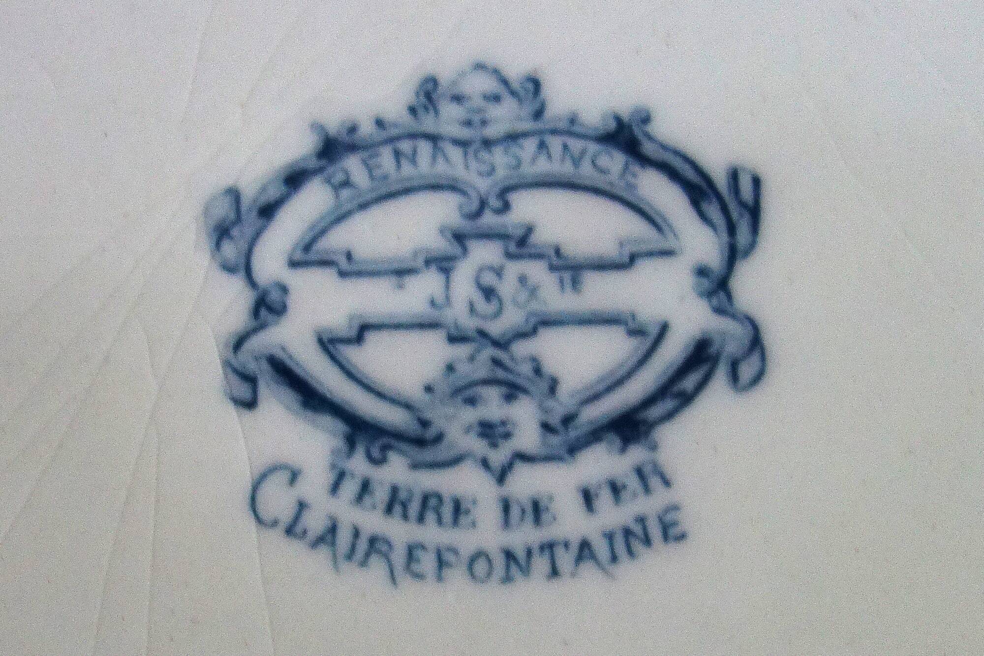 11 Terre de Fer Clairefontaine Renaissance 19th Century Plates