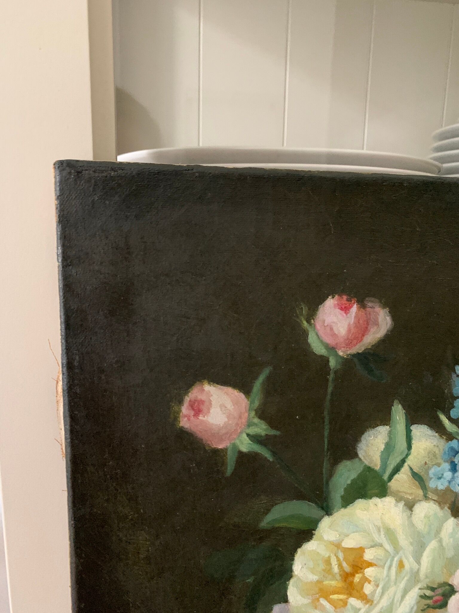 Painting flowers late nineteenth