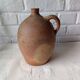 Old beige-brown stoneware jar France